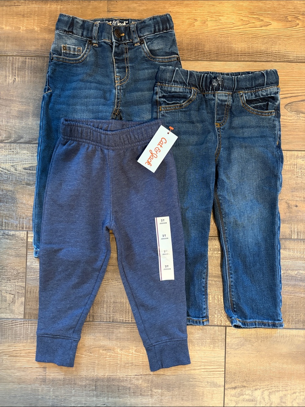 Denim Jeans and Navy Jogger Set